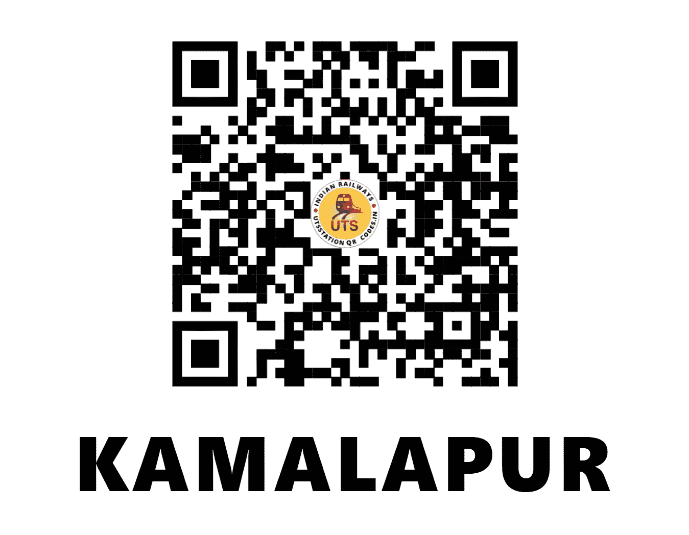 UTS QR Code for KAMALAPUR - KMP (NE - UTTAR PRADESH)